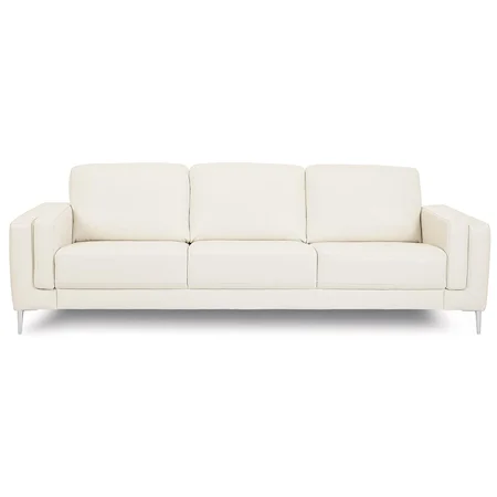 Contemporary Sofa with Metal Legs